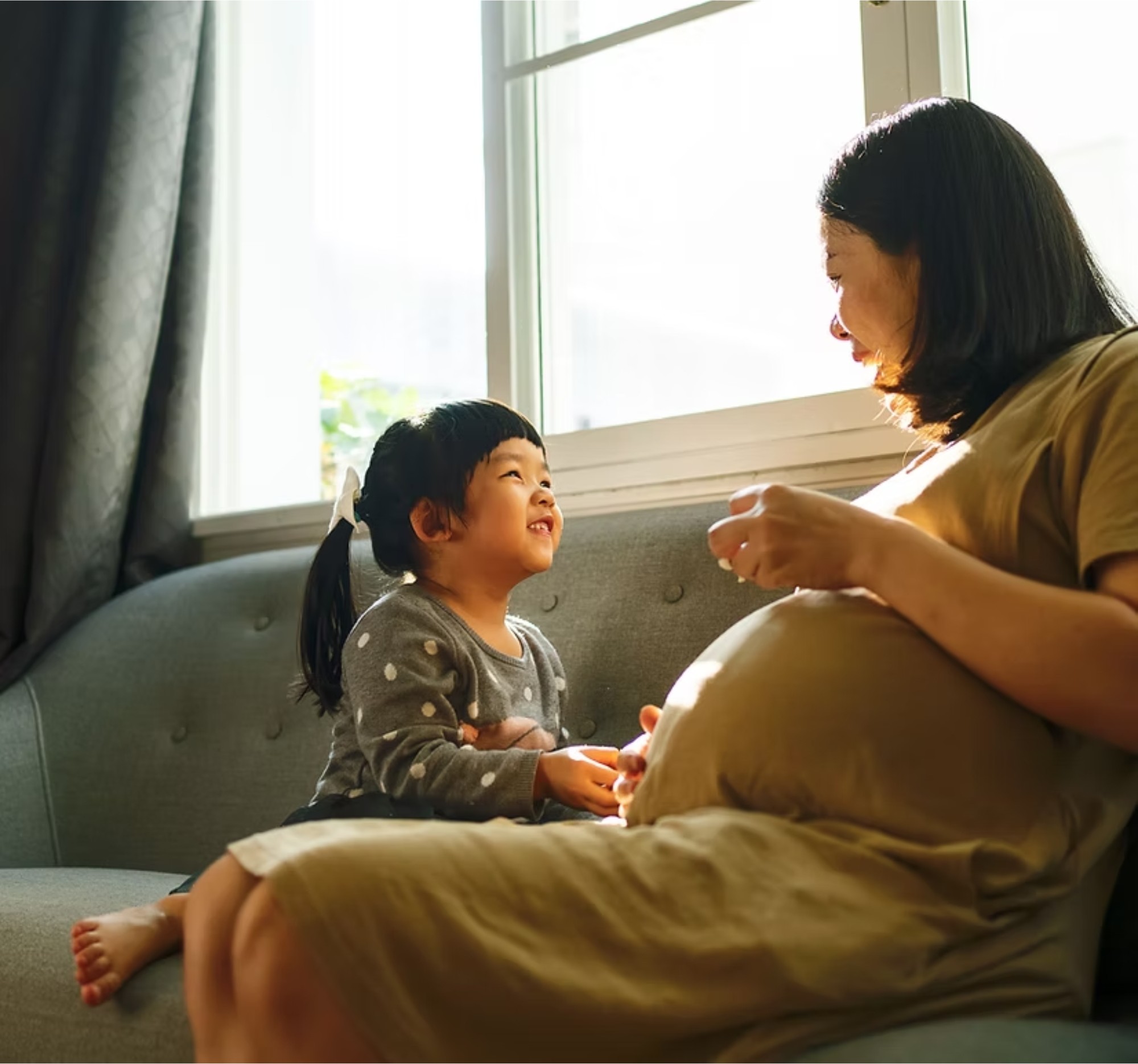 A family sharing a quiet, hopeful moment together